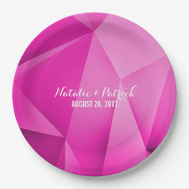 Pink Jewel Tones Wedding Paper Teller