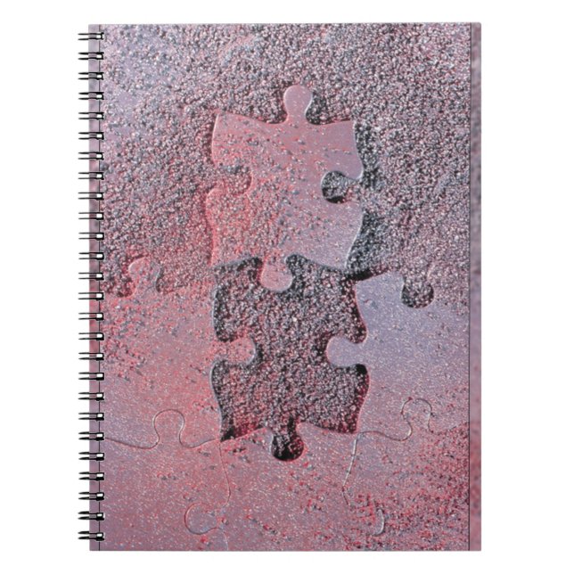 Pink Jigsaw Puzzle for Autismus Awareness Month Notizblock (Vorderseite)