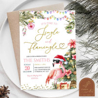 Pink Jingle und Flamingo Tropical Christmas