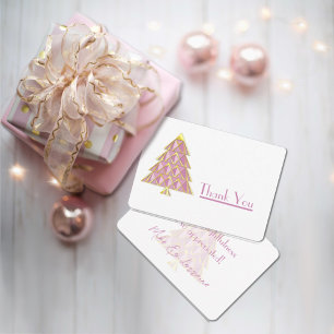 Pink Joyoux Weihnachten Vielen Dank Dankeskarte