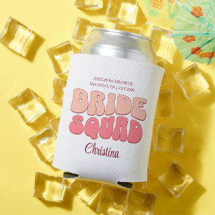 Pink Junggeselinnen-Abschied Bride Squad Bridesmai Dosenkühler