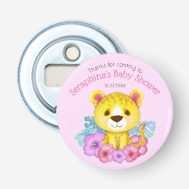 Pink Jungle Leopard Kinderdusche Danke für Ihr Ges Flaschenöffner