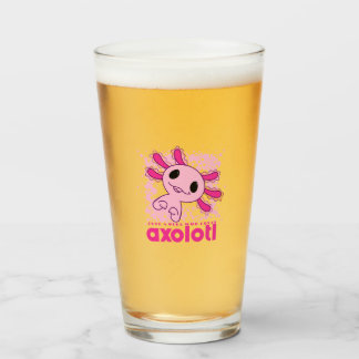 Pink Just a Girl, die Axolotl Liebe Glas