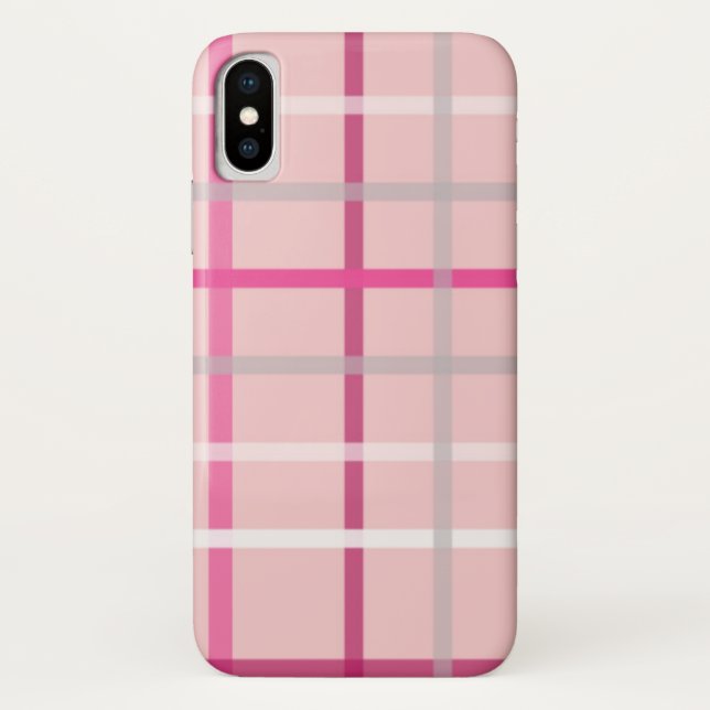 Pink Kariert iPhone/iPad Gehäuse Case-Mate iPhone Hülle (Rückseite)