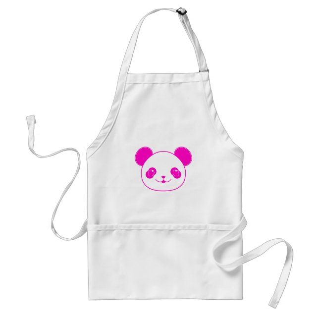 Pink Kawaii Panda Bear Schürze (Vorne)