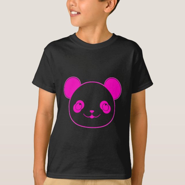 Pink Kawaii Panda Bear T-Shirt (Vorderseite)