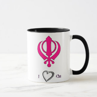 Pink Khanda Tasse
