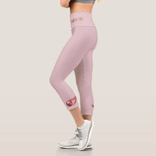 Pink Killer Dink Grafische Pickleball Aktivbekle Capri Leggings
