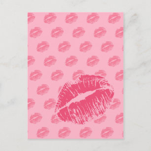 Pink Kiss Postkarte