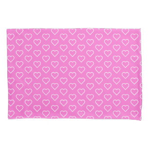 Pink Kissen Case mit Herz - Farben auswählen Kissenbezug