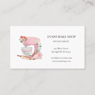 Pink Kitchen mélangeur carte de visite de boulange