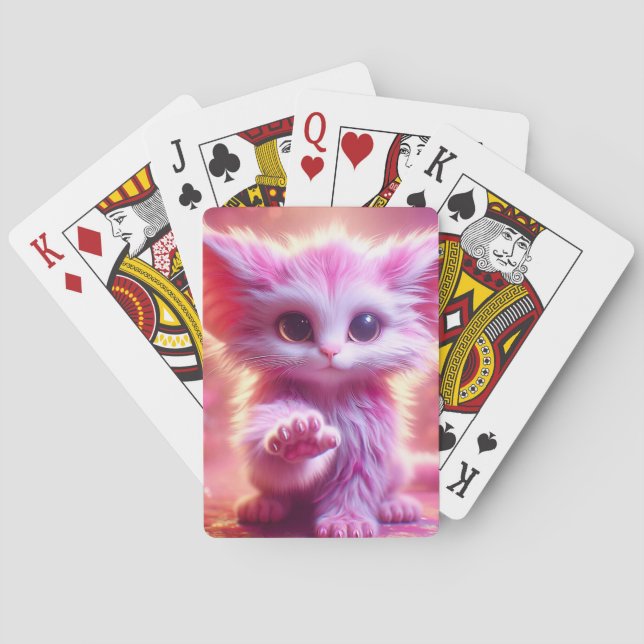 Pink Kitten Spielkarten (Rückseite)