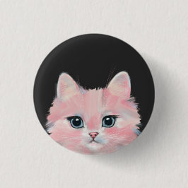 Pink Kitty Cat Button Button