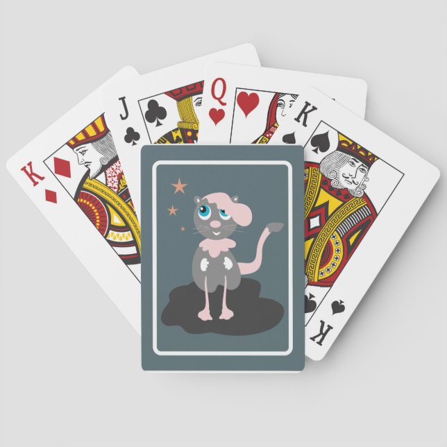 Pink Kitty Spielkarten (Rückseite)