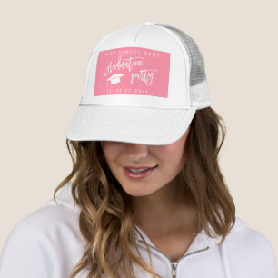 Pink-Klasse der Graduierungspartei Truckerkappe