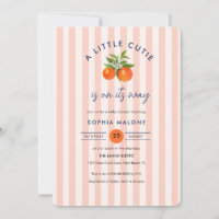 Pink Kleine Süsse auf dem Weg Citrus Baby Dusche