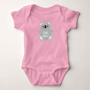 Pink Koala Bear Baby Dusche Strampler