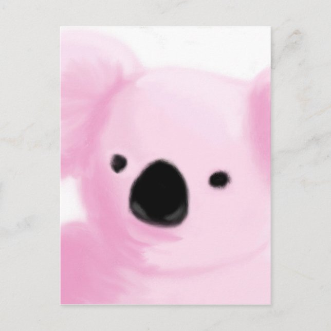 Pink Koala Postkarte (Vorderseite)
