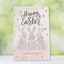 Pink Lace Bunny Ostern