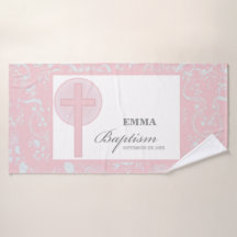 Pink Lace Girl Taufe Personalisiert