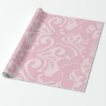 Pink Lace Muster Hübsch Geschenkpapier<br><div class="desc">Dieses Design wurde durch digitale Kunst erstellt. Klicken Sie auf anpassen, um die Hintergrundfarbe zu ändern. Kontaktieren Sie mich unter colorflowcreations@gmail.com , wenn Sie dieses Design für ein anderes Produkt haben möchten. Kaufen Sie meine originale abstrakte Acrylmalerei zum Verkauf unter www.etsy.com/shop/colorflowart. Sehen Sie mehr meiner Kreationen oder folgen Sie mir...</div>