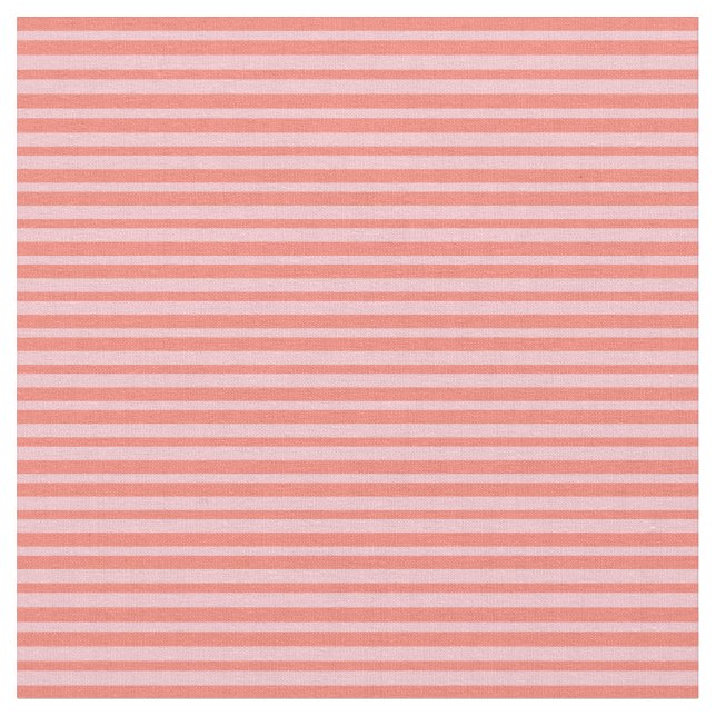Pink & Lachs Linien Muster Stoff (Nahaufnahme)