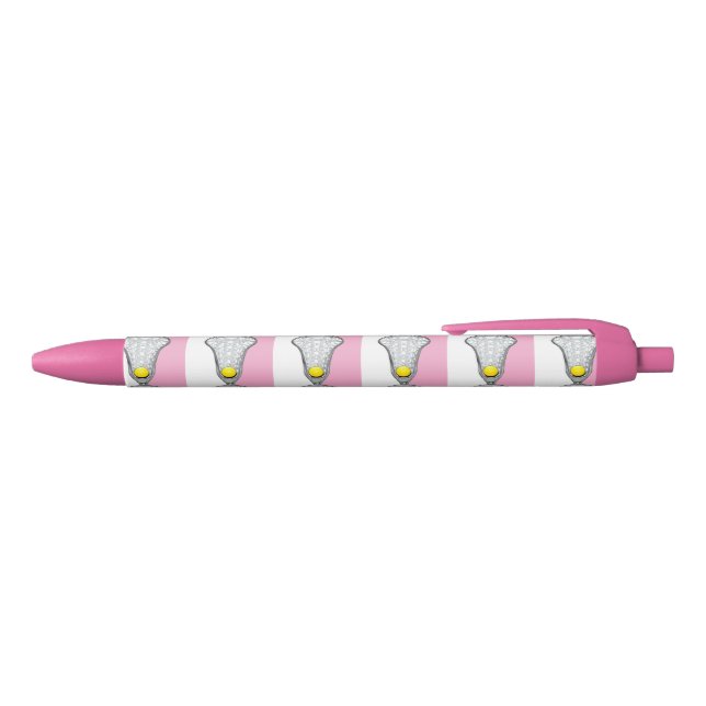 Pink Lacrosse Sports Kugelschreiber (Oberseite)