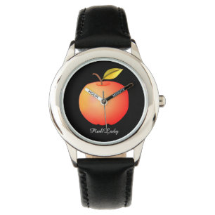 Pink Lady Apple Frucht Romantische Girly Simple Ch Armbanduhr