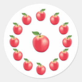 Pink Lady Apple Runder Aufkleber