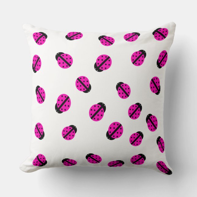 Pink Lady Bug Kissen (Vorderseite)