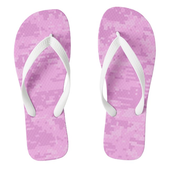 Pink Lady Digital-Tarnmuster Flip Flops (Fußbett)