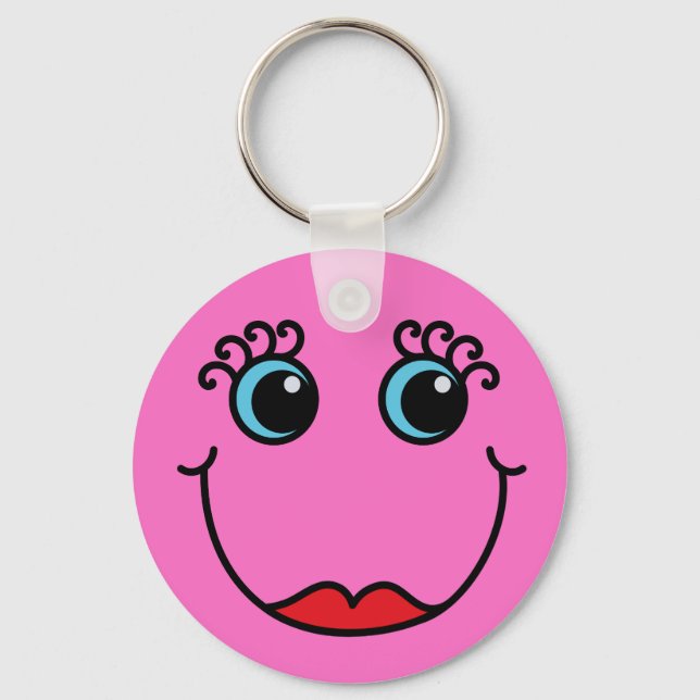 Pink Lady Face Schlüsselanhänger (Vorderseite)