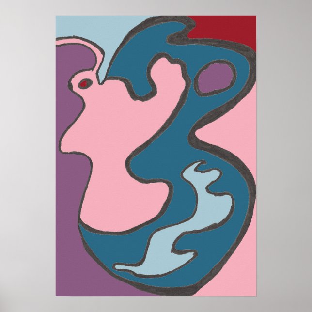 Pink Lady Flutterfly Poster (Vorne)