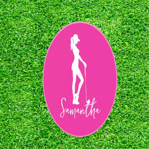 Pink Lady Monogram Getränkeuntersetzer