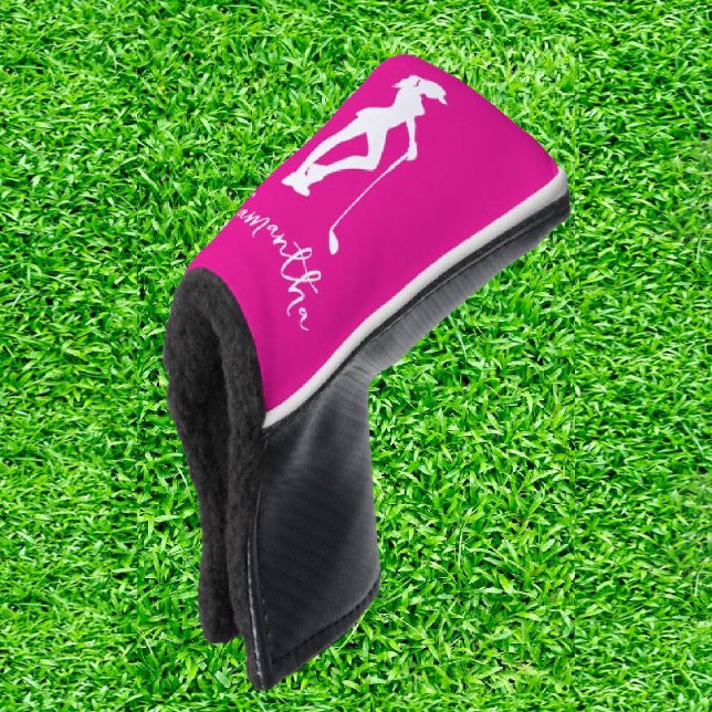 Pink Lady Monogram Golf Headcover (Elegance in Every Swing!)
