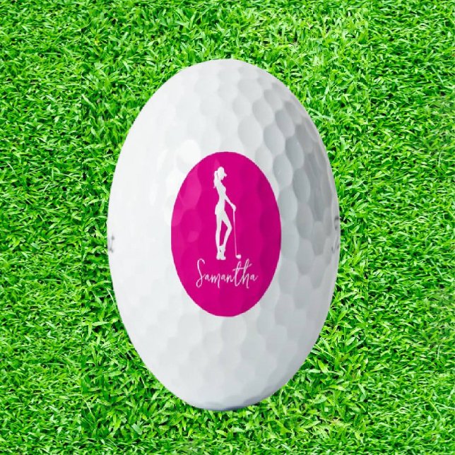 Pink Lady Monogram Golfball (Teeing Off with Timeless Elegance!)
