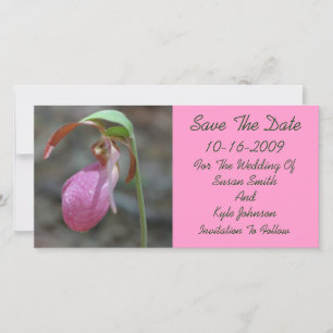 Pink Lady Slipper Blues Hochzeit retten das Datum Save The Date