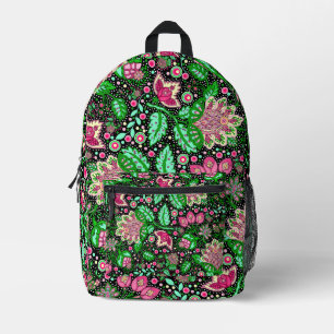 Pink Lady Slipper Blume NH Staat Wildblume Bedruckter Rucksack