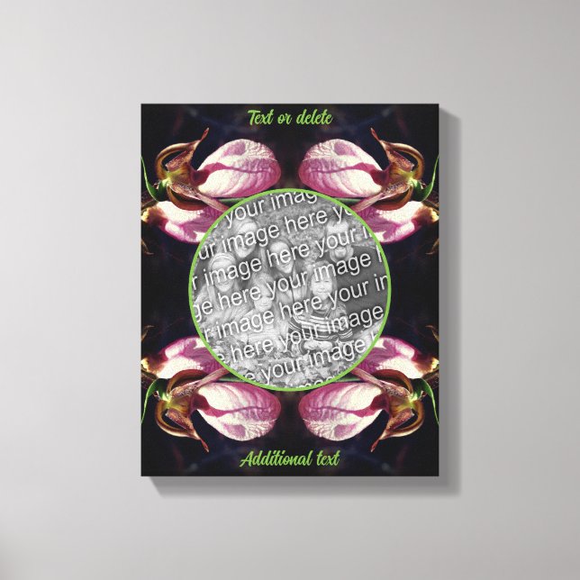 Pink Lady Slipper Orchid Erstellen Sie Ihr eigenes Leinwanddruck (Vorderseite)