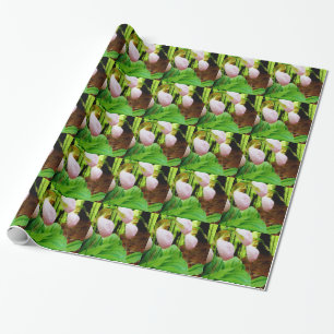 Pink Lady Slipper Wild Orchid Geschenkpapier