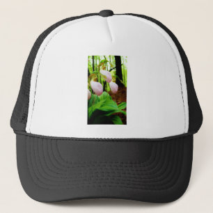 Pink Lady Slipper Wild Orchid Truckerkappe