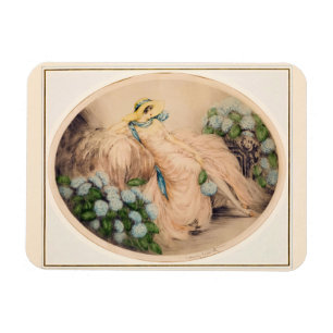 Pink Lady von Louis Icart Magnet
