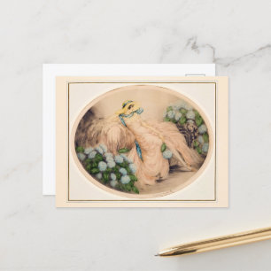 Pink Lady von Louis Icart Postkarte