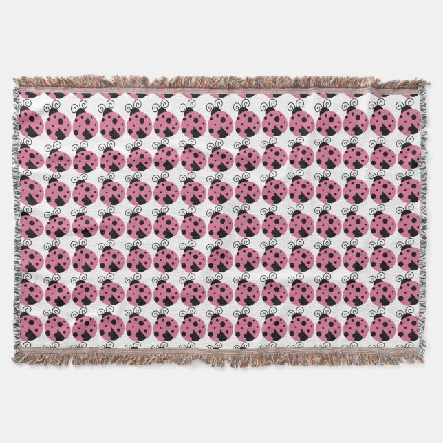 Pink Ladybug Decke (Vorderseite)