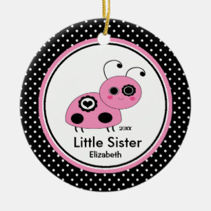 Pink Ladybug Kleine Schwester Weihnachtsschmuck