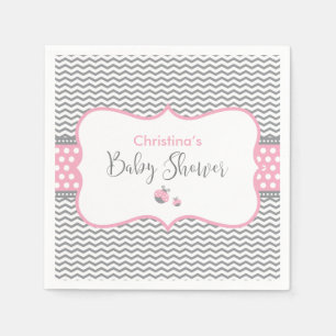 Pink Ladybug Serviette