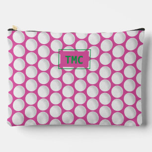 Pink Ladys Golf INITIALS Grüner Spaß Zubehörtasche