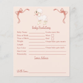 Pink Lamb Kinderdusche Vorhersagen und Ratschläge