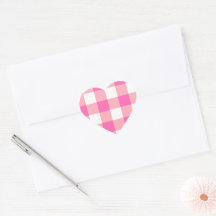 Pink Large Gingham Karierte Karos