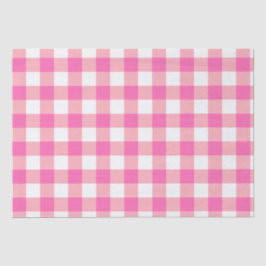 Pink Large Gingham Karierte Karos Seidenpapier